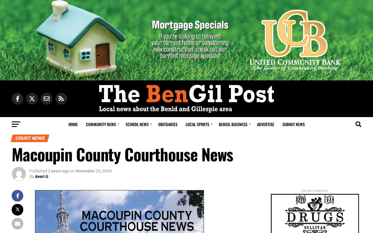 BenGil Post Macoupin County courthouse news page